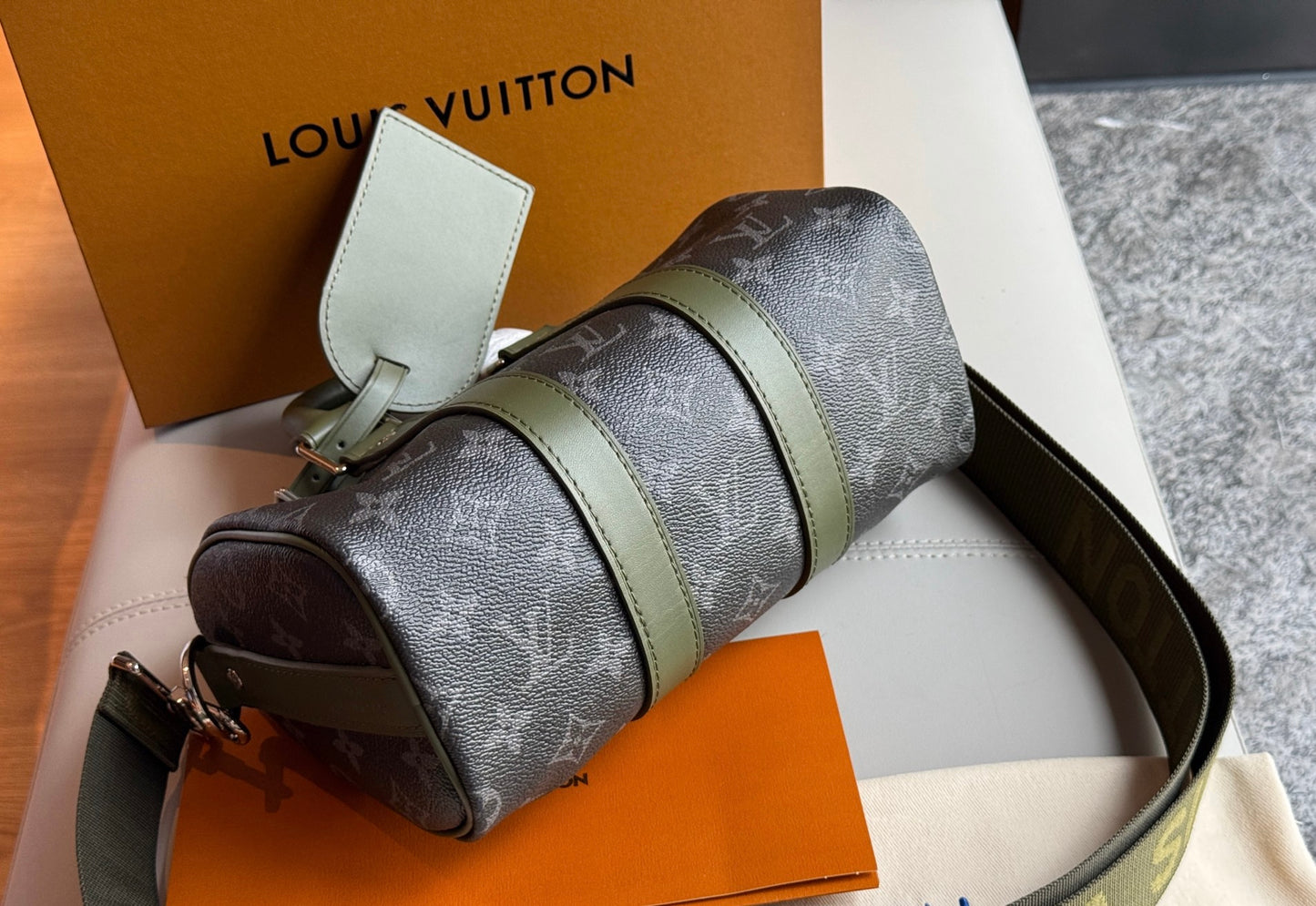 Cuero | Monogram Eclipse Canvas Duffle Bag
