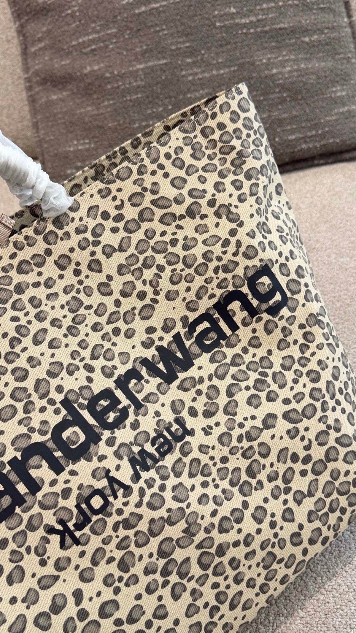 Cuero | Leopard Print Logo Tote Bag - Beige Leopard