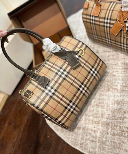 Cuero | medium Check satchel bag