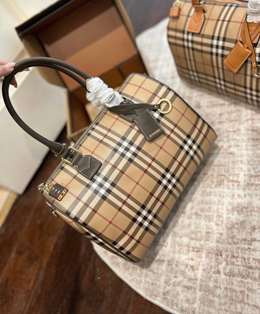 Cuero | medium Check satchel bag