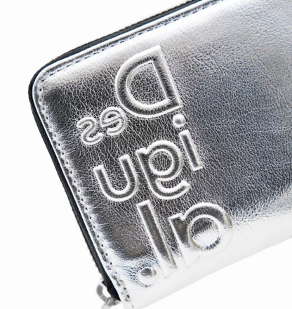 Cuero | Original Desigual Delta Silver Wallet