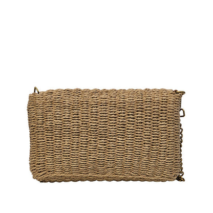 Cuero | Medium Supple Chain Bag In Raffia