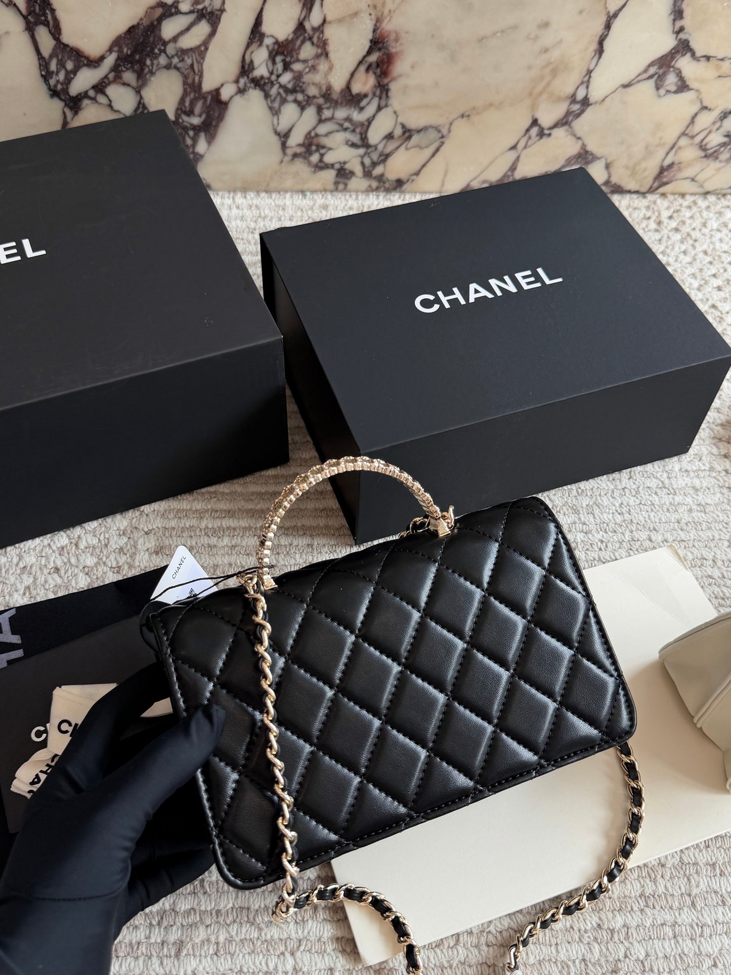 Cuero | Quilted Top Handle Flap Bag