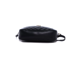Cuero | Camera Lou Black Leather Bag