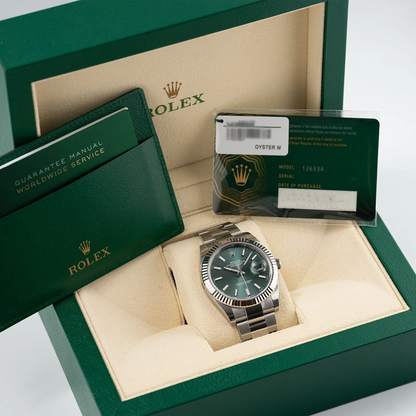 Cuero | Datejust 41 Green Dial 2025 Oyster - 126334