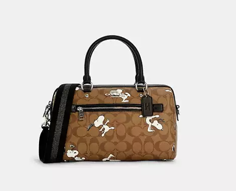 Cuero | X Peanuts Rowan Satchel In Signature Canvas With Snoopy Print