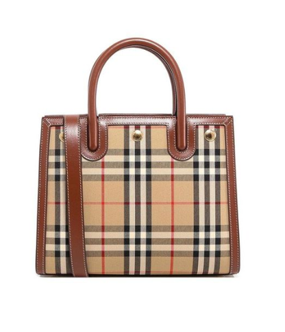 Cuero | Mini Vintage Check Two-handle Title Bag