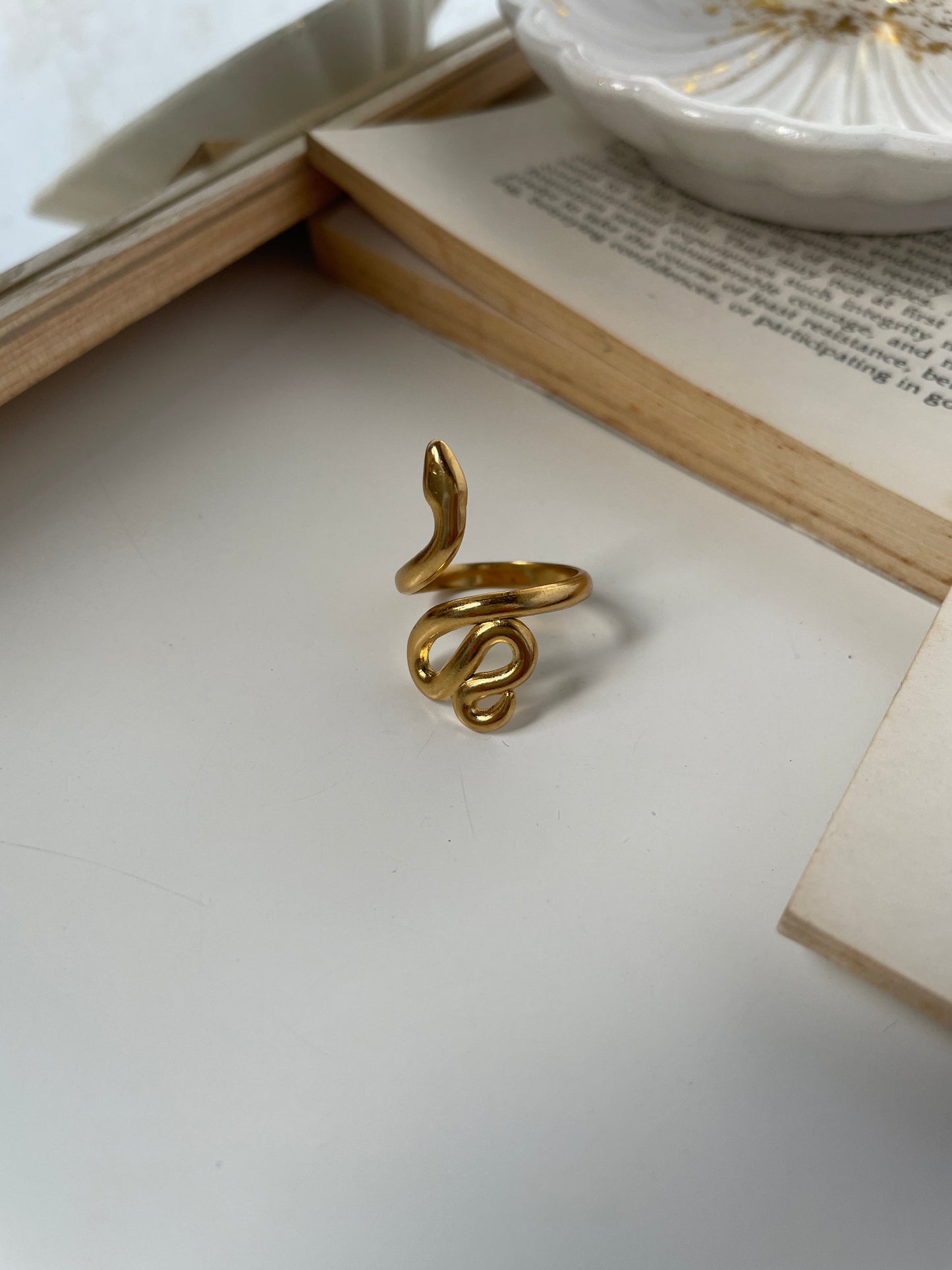 Cuero | Snake Ring