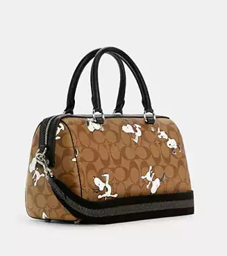 Cuero | X Peanuts Rowan Satchel In Signature Canvas With Snoopy Print