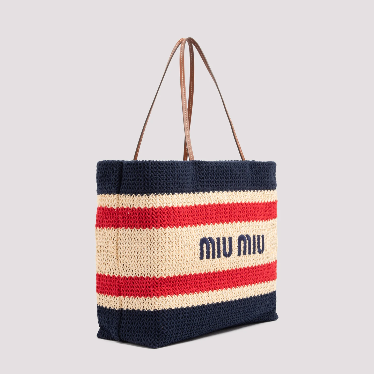 Cuero | Striped Woven Top Handle Bag