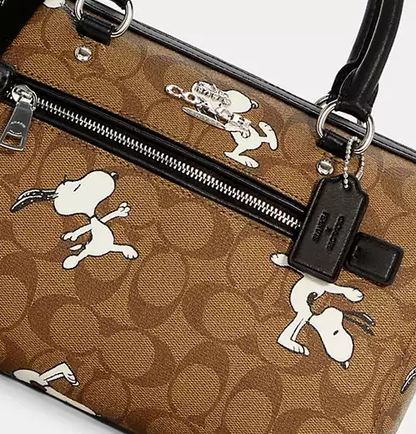 Cuero | X Peanuts Rowan Satchel In Signature Canvas With Snoopy Print