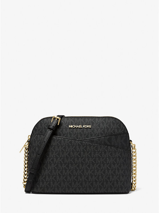Cuero | Jet Set Travel Medium Logo Dome Crossbody Bag