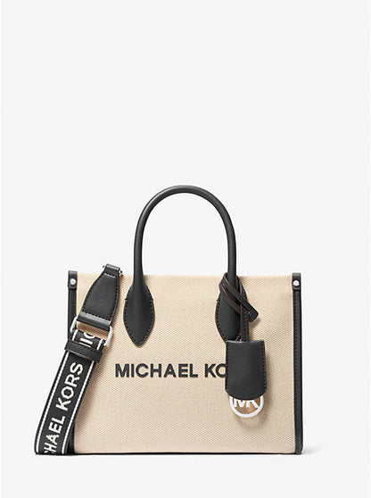 Cuero | Mirella Small Two-Tone Canvas Crossbody Bag
