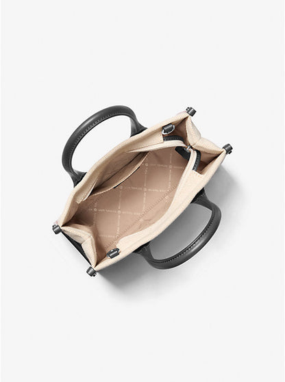 Cuero | Mirella Small Two-Tone Canvas Crossbody Bag