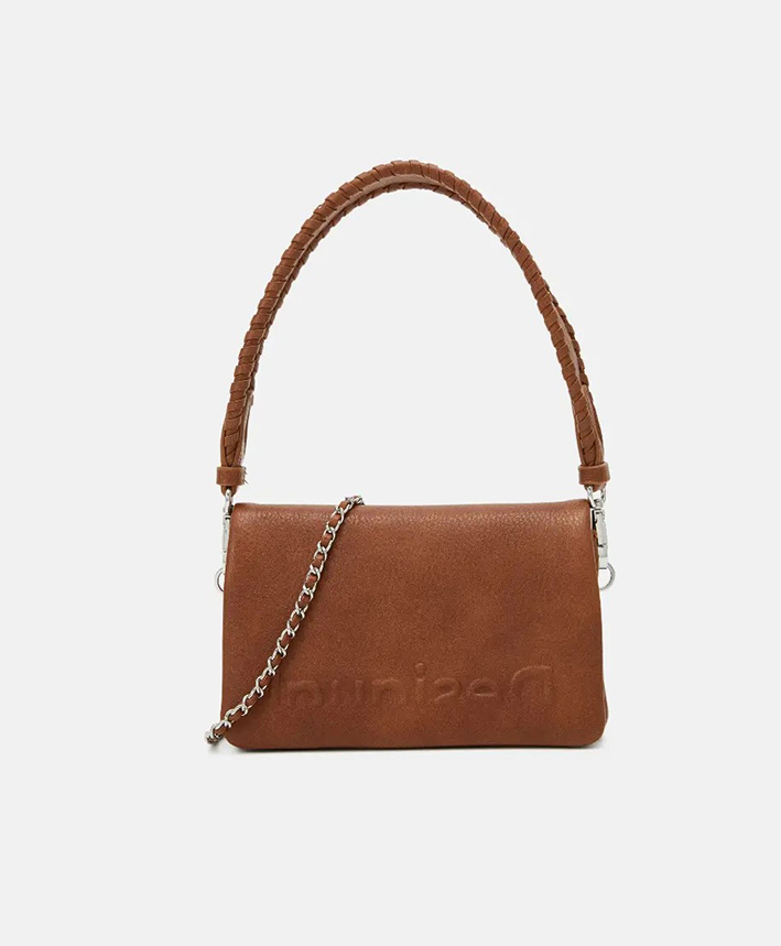 Cuero | Original Desigual Mini half-logo crossbody bag