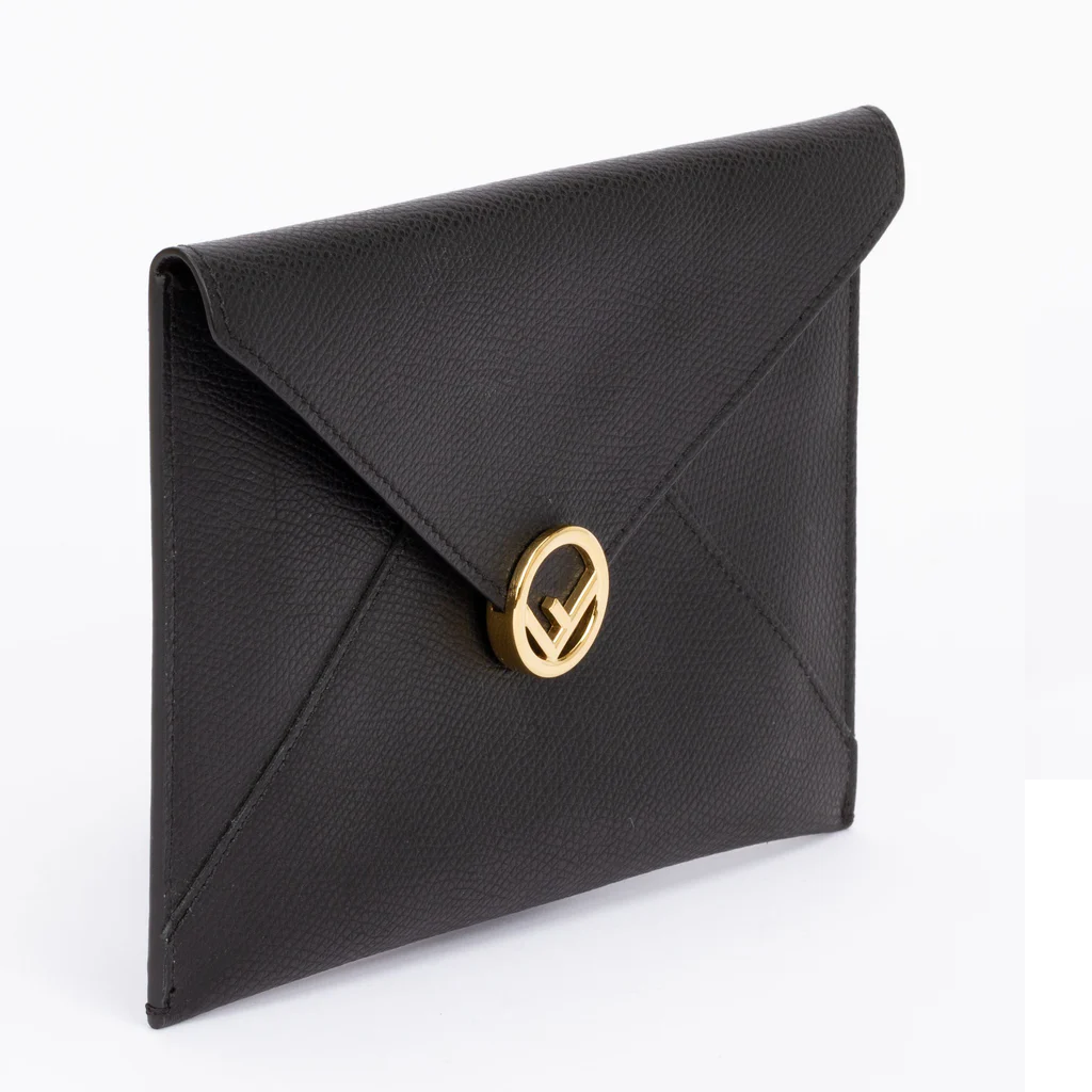 Cuero | Envelope Pouch Black Medium