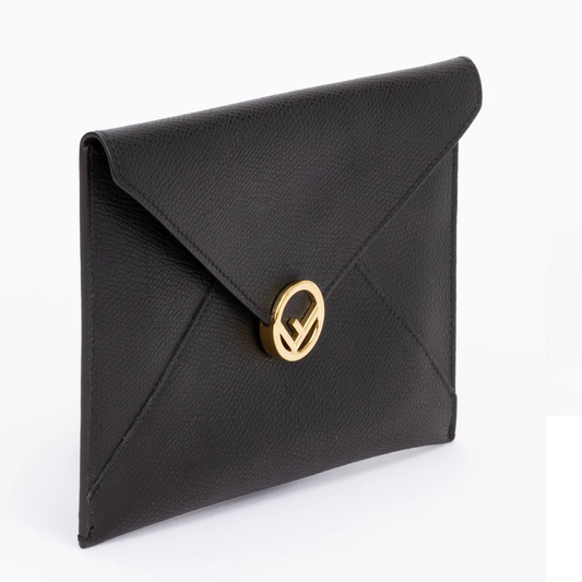 Cuero | Envelope Pouch Black Medium