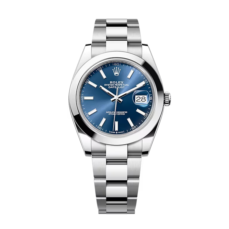 Cuero | Oyster Perpetual Datejust 41 mm Blue Dial