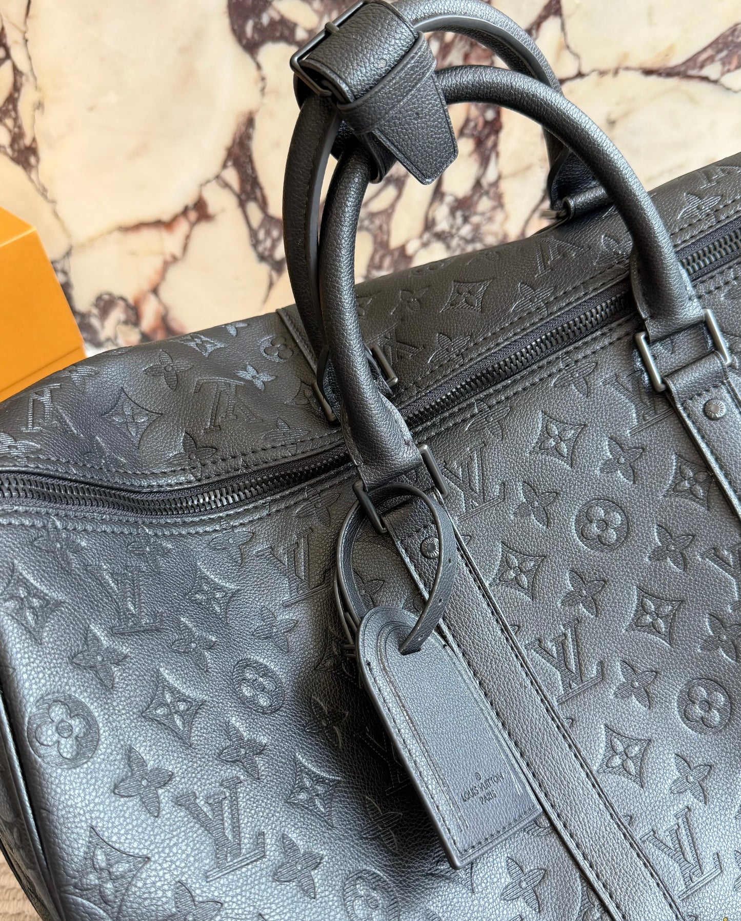 Cuero | Black Monogram Duffle Bag