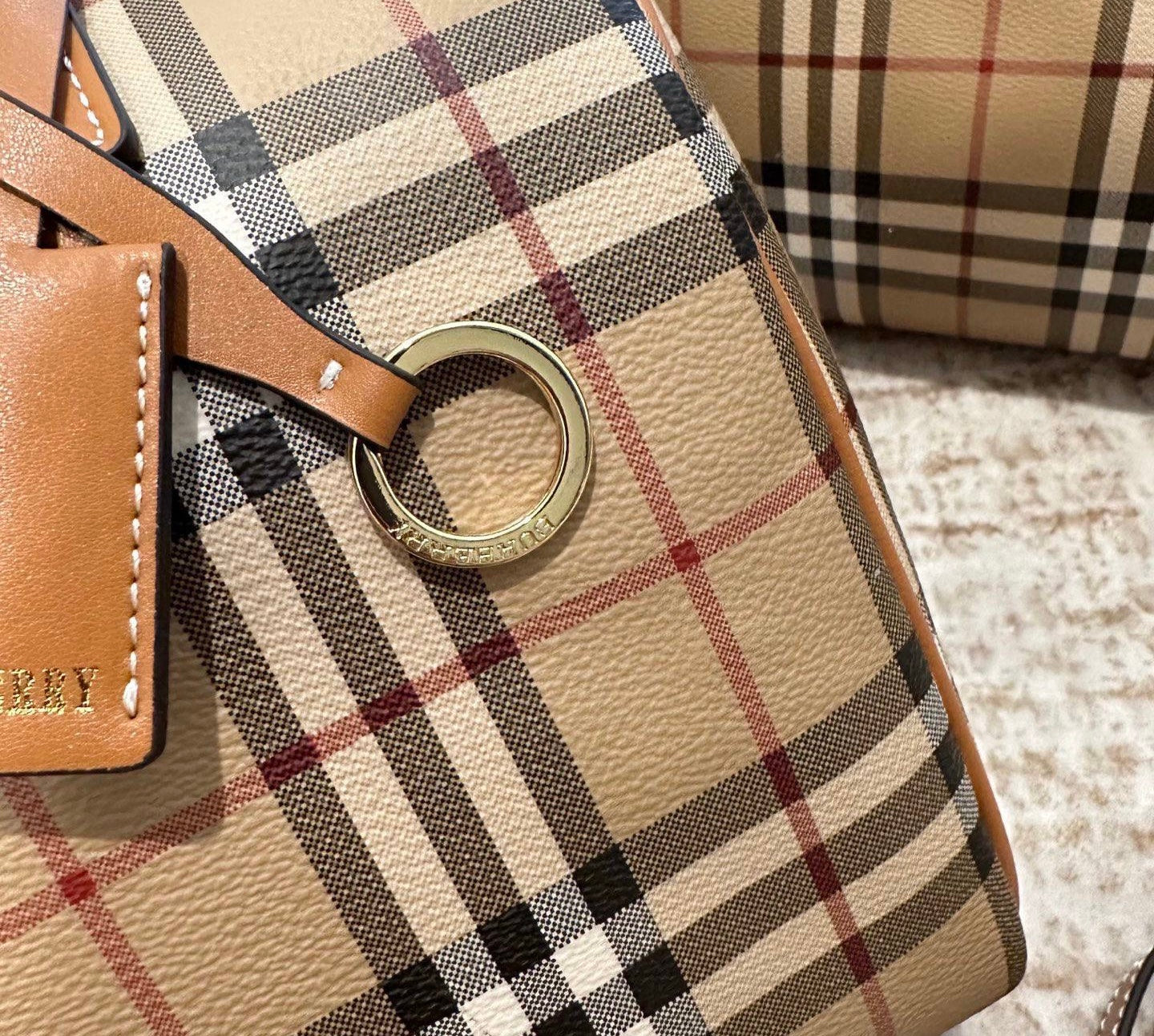 Cuero | medium Check satchel bag