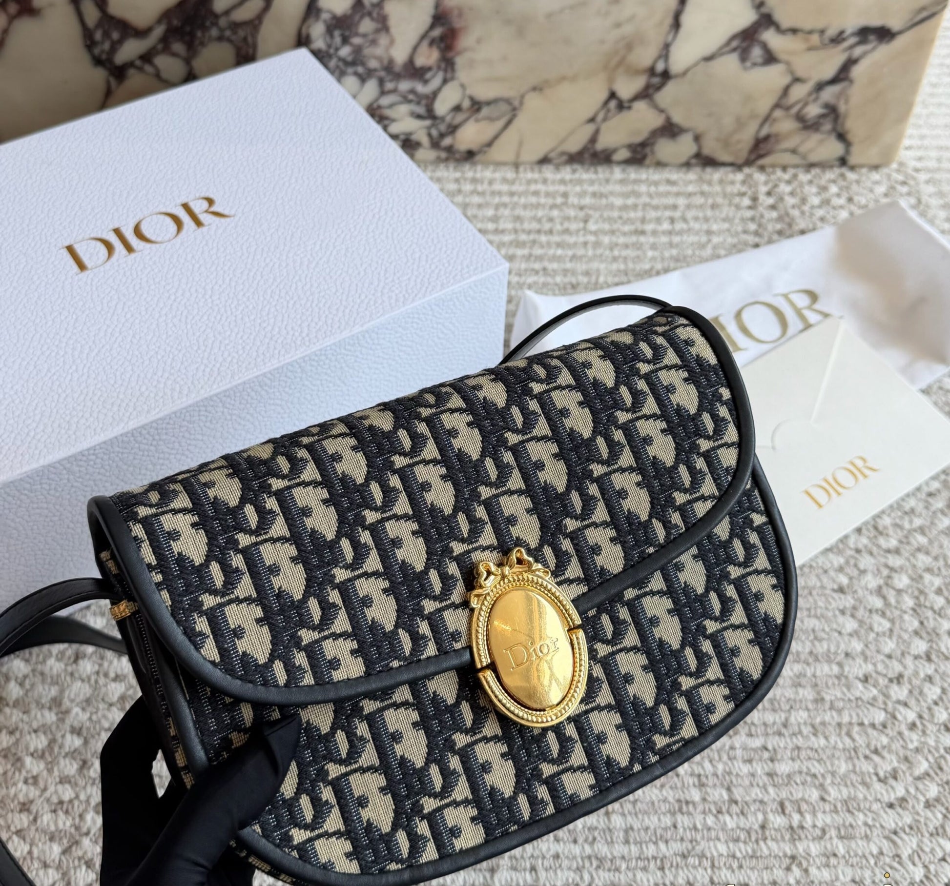 Dior Bobby East-West Bag – Black Oblique