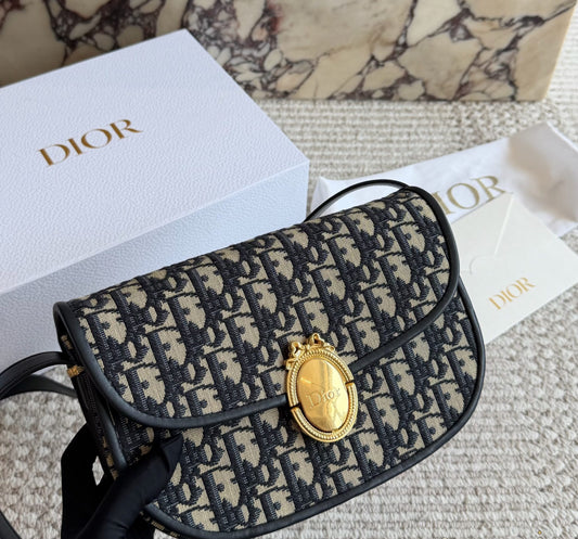 Dior Bobby East-West Bag – Black Oblique
