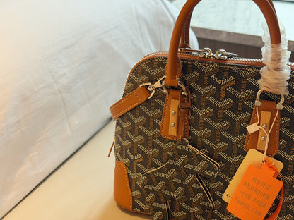 Cuero | Monogram Dome Top Handle Bag