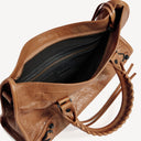 BALENCIAGA WOMEN'S LE CITY BAG SMALL IN CAMEL