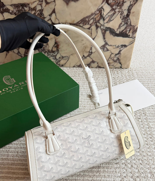 Cuero | Monogram Barrel Top Handle Bag