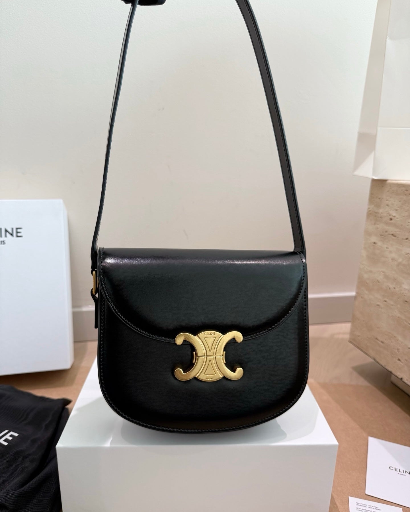 Cuero | Monogram Saddle Crossbody Bag
