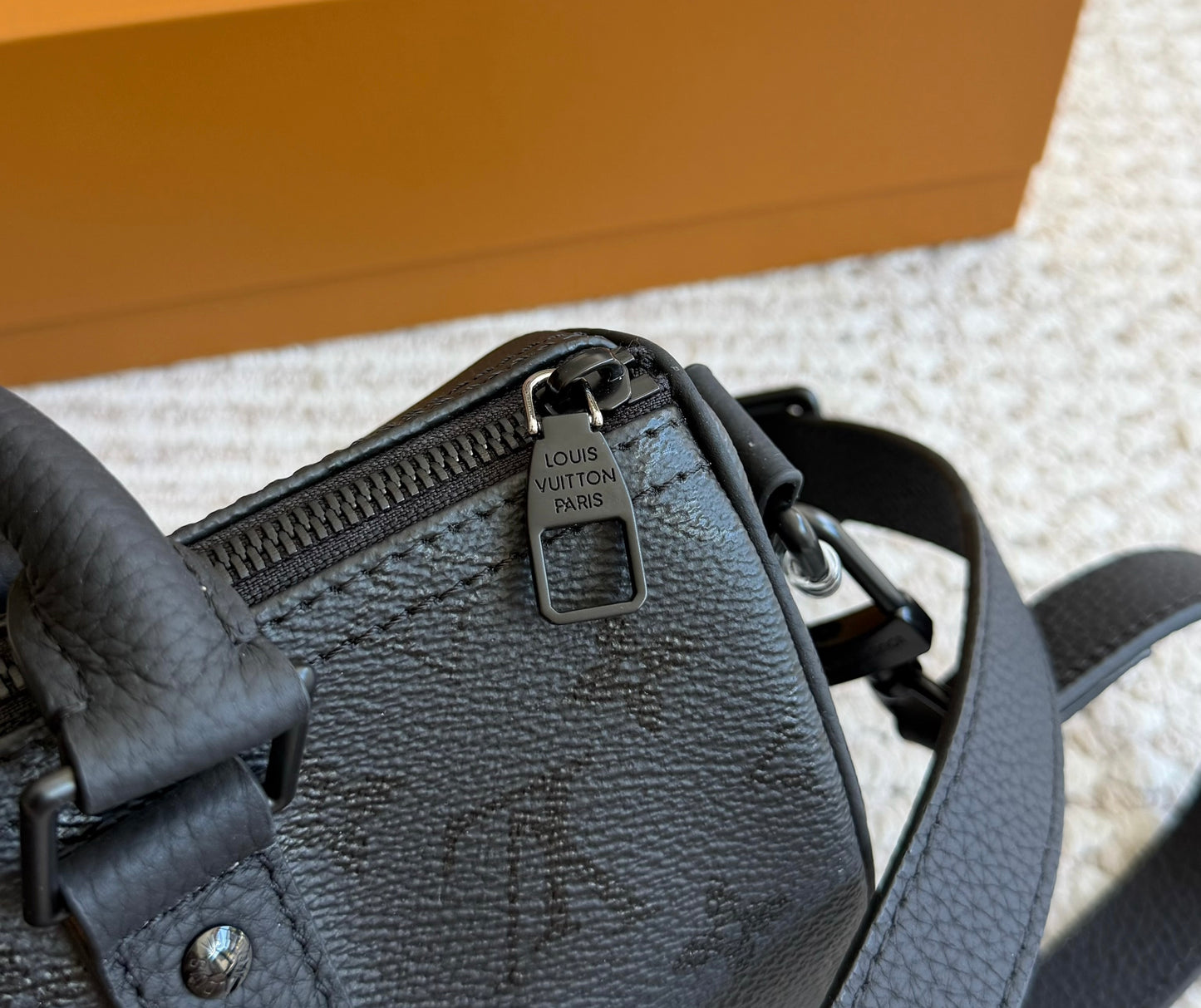 Cuero | Black Monogram Duffle Bag