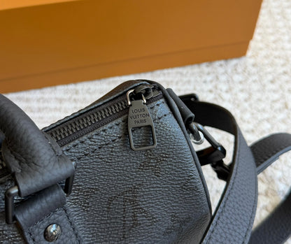 Cuero | Black Monogram Duffle Bag