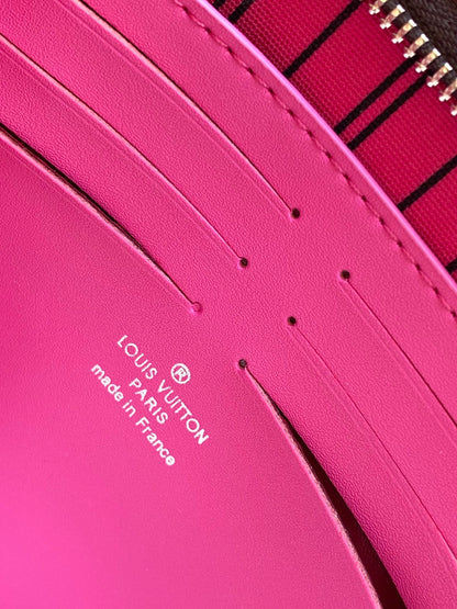 Cuero | Flat Zip Pouch Pink Edge