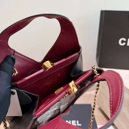 Cuero | Quilted Triangle Top-Handle Bag