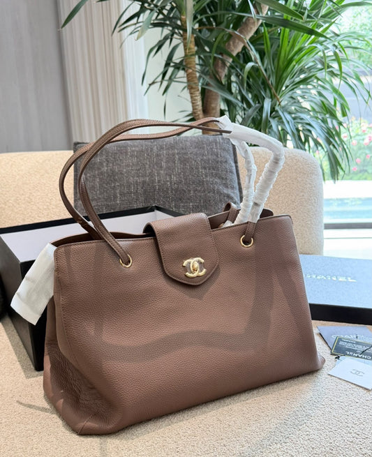 Chanel Shopping Bag – Taupe Brown