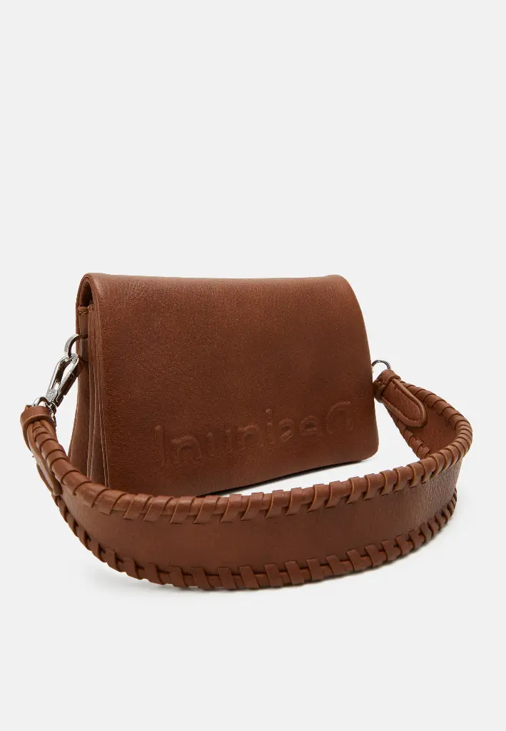 Cuero | Original Desigual Mini half-logo crossbody bag