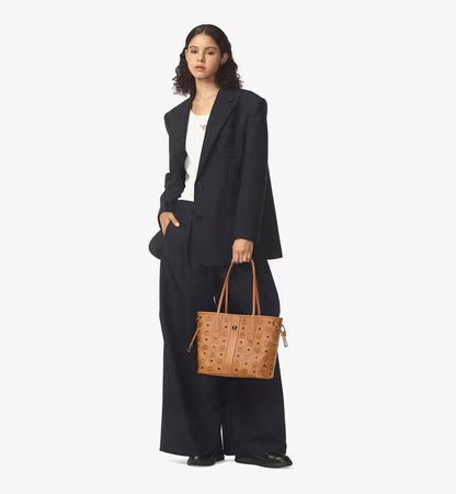 Cuero | MCM Reversible Liz Shopper in Visetos