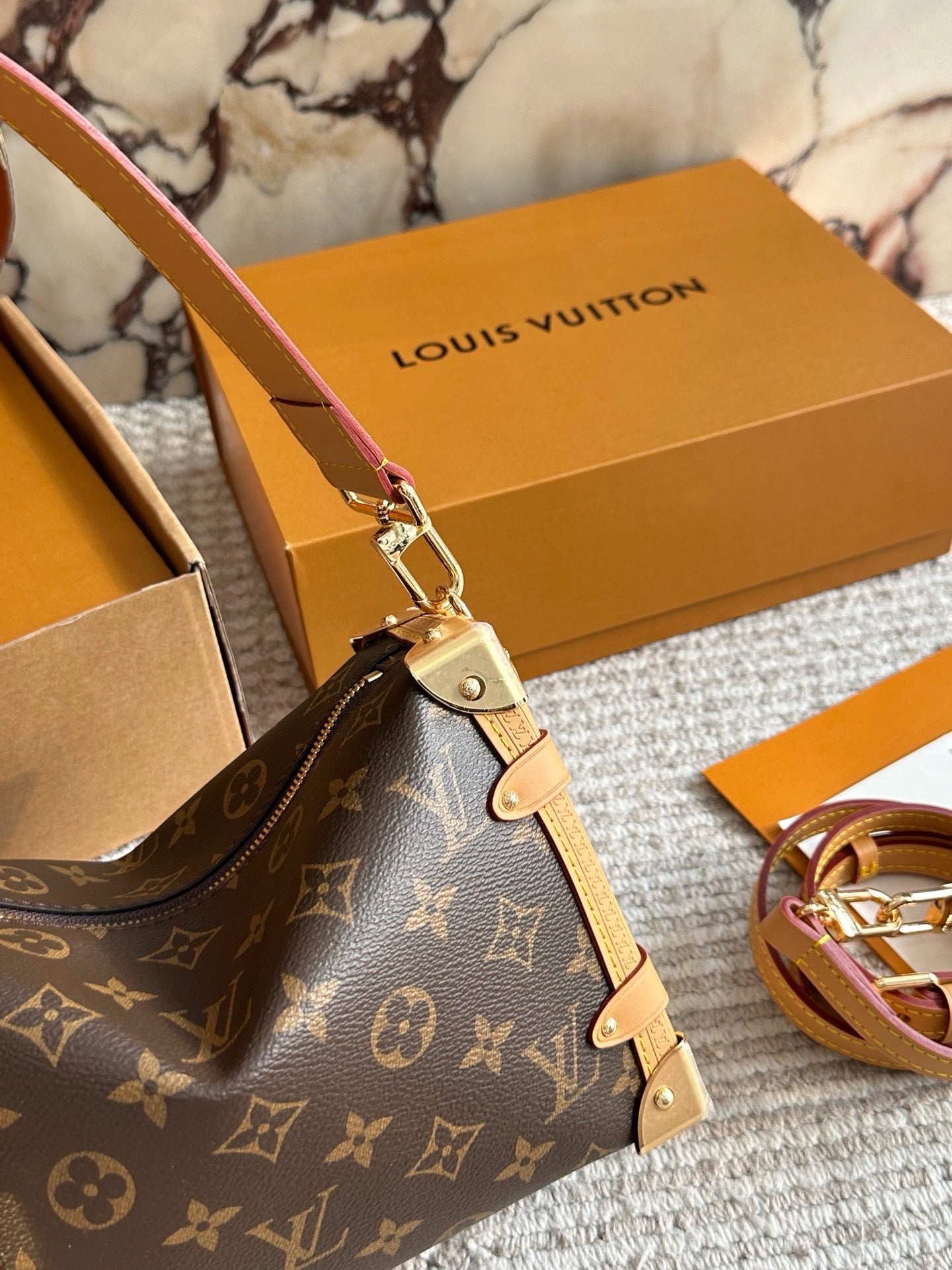 Cuero | Monogram Trunk Shoulder Bag