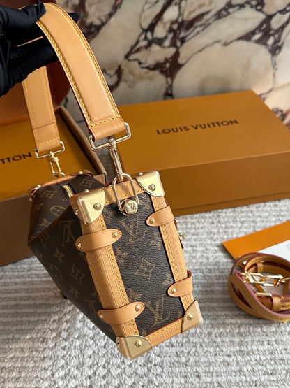 Cuero | Monogram Trunk Shoulder Bag