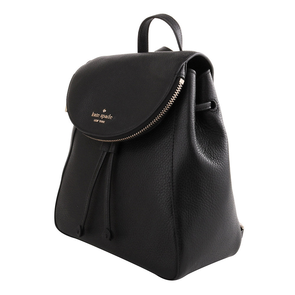 Cuero | Original Leila Medium Flap Backpack Black