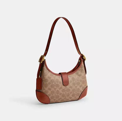 Cuero | Hamptons Hobo Bag In Signature Canvas