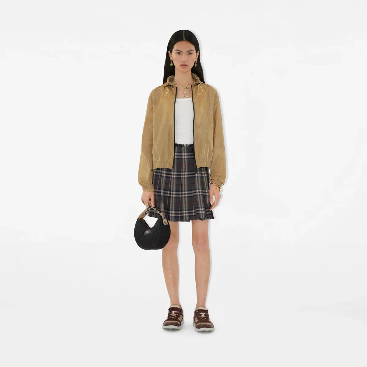 Cuero | Horseshoe Small Check crossbody bag