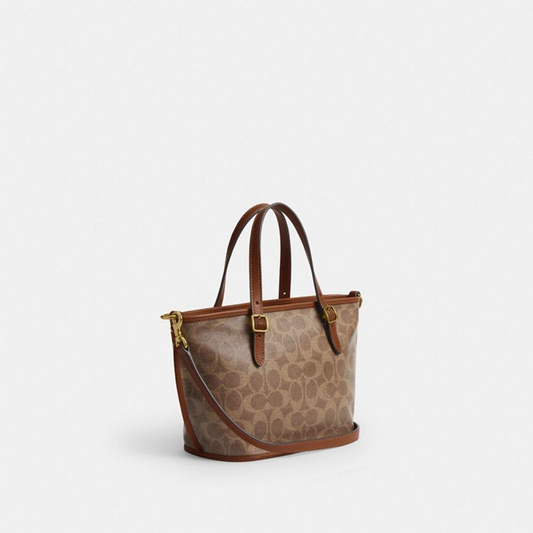 Cuero | TAXI TOTE BAG 21 IN SIGNATURE CANVAS
