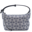 LOEWE Small Cubi Anagram Jacquard Canvas Shoulder Bag