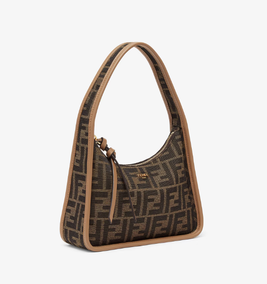 Cuero | Mini Fendessence Brown FF fabric mini-bag