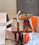 Hermes Garden Party Tote – Beige Canvas with Brown Leather