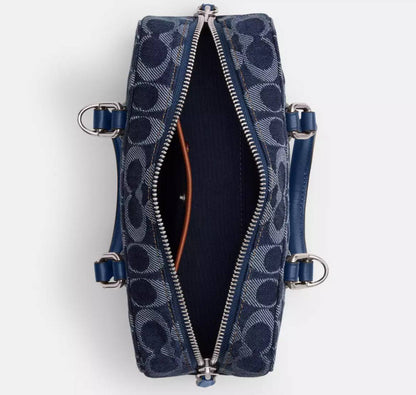 Cuero | Bowery Satchel 22 In Signature Denim