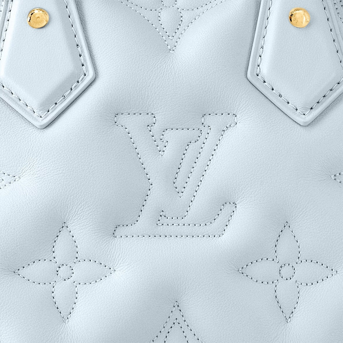 Cuero | VUITTON Banane' bubblegram Alma BB bag with detachable strap & gold metallic hardware
