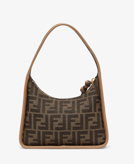 Cuero | Mini Fendessence Brown FF fabric mini-bag