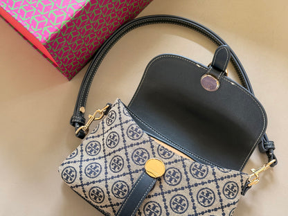 Cuero | Monogram Jacquard Shoulder Bag